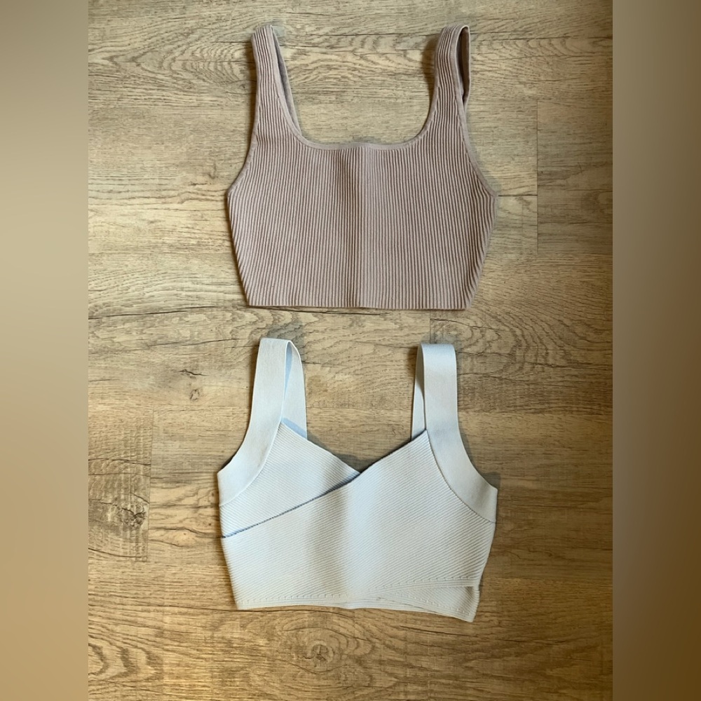 Aritzia Sculpt KnitCrop Top Bundle